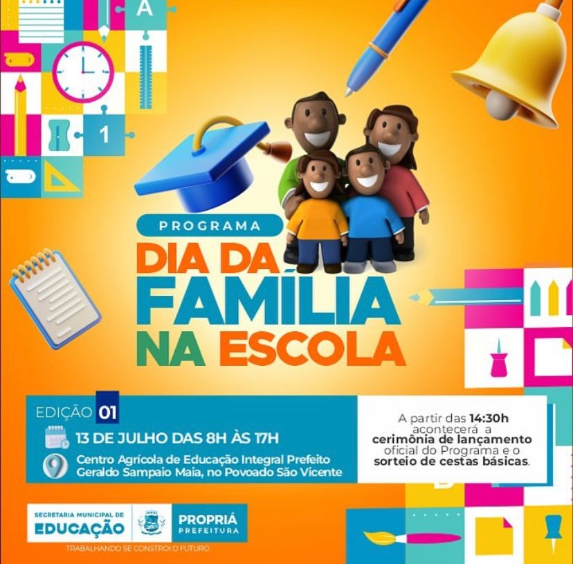 Dia da Família na Escola terá vasta programação amanhã (24)